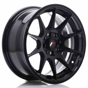 JR Wheels JR11 15×7 ET30 4×100/108 Glossy Black