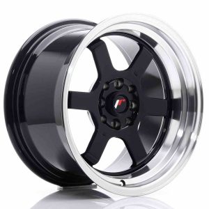 JR Wheels JR12 16×9 ET10 4×100/114 Gloss Black