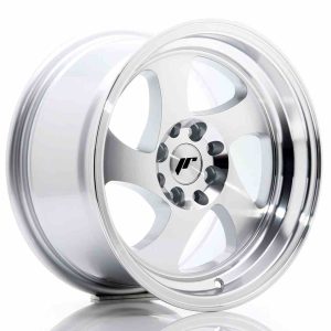 JR Wheels JR15 15×8 ET20 4×100/108 Machined Silver