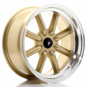 JR Wheels JR19 17×8 ET-20-0 BLANK Gold