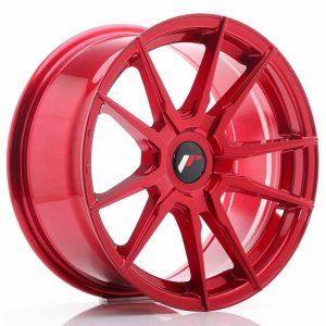 JR Wheels JR21 17×8 ET35 Blank Platinium Red