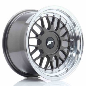 JR Wheels JR23 16×9 ET20-35 BLANK Hyper Gray w/Machined Lip