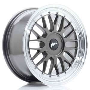 JR Wheels JR23 17×8 ET20-45 BLANK Hyper Gray w/Machined Lip