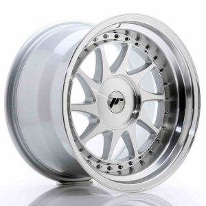 JR Wheels JR26 17×10 ET0-25 BLANK Silver Machined Face