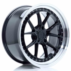 JR Wheels JR39 19×9,5 ET15-35 5H BLANK Glossy Black w/Machined Lip
