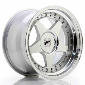 JR Wheels JR6 17×10 ET0-20 BLANK Silver Machined Face