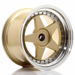JR Wheels JR6 18×10,5 ET0-25 BLANK Gold w/Machined Lip
