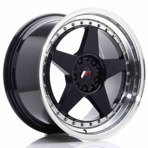 JR Wheels JR6 18×9,5 ET22 5×114,3/120 Glossy Black w/Machined Lip