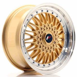 JR Wheels JR9 17×7,5 ET20-35 BLANK Gold w/Machined Lip