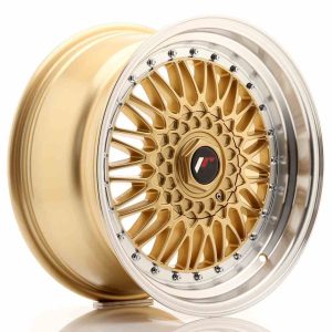 JR Wheels JR9 17×8,5 ET20-35 BLANK Gold w/Machined Lip